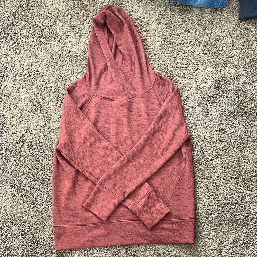 Prana Sz L Coral Hooded Sweater
